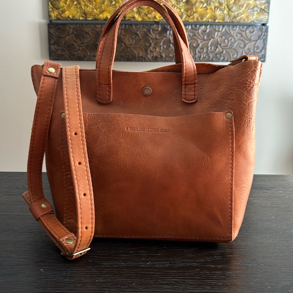 Portland Leather Goods - Mini Crossbody Tote - Sunset
